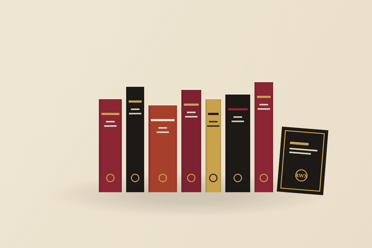 A shelf of published Read Write X titles